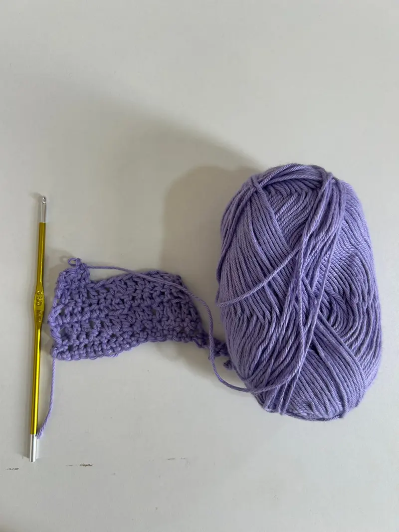Yarn and hook: a crochet project begins