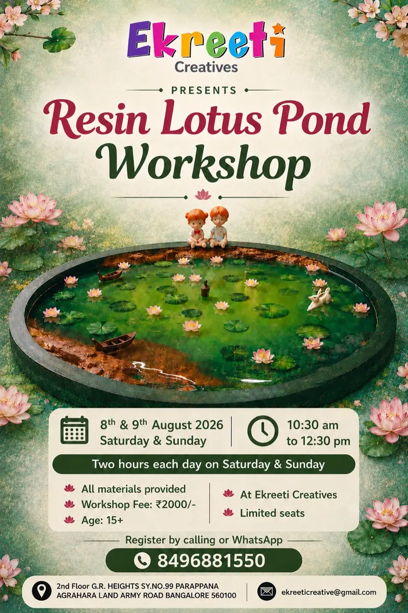 Poster: Resin Lotus Pond workshop
